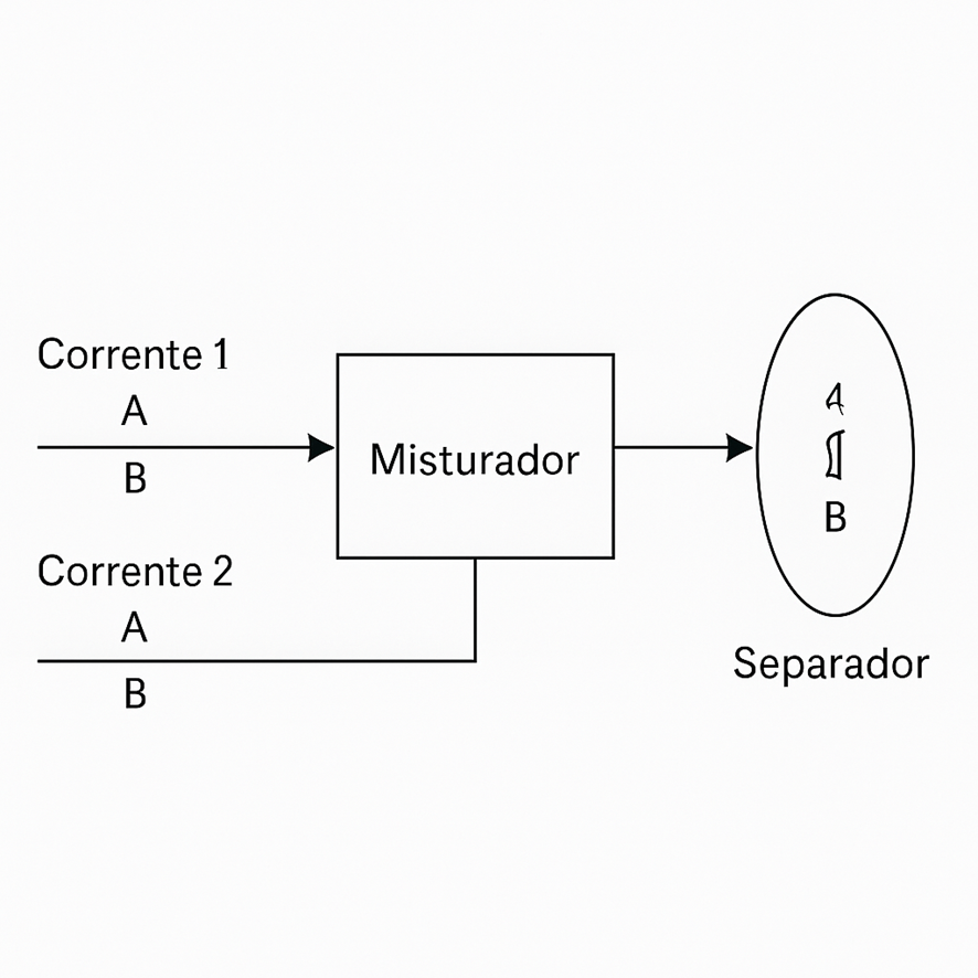 Balanço de Massa em Rede de Processos